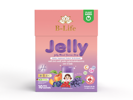 B-Life's Jelly Strip (10 sachets) - Vegan Friendly
